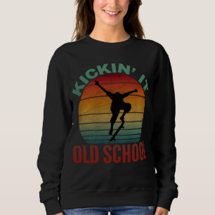 Sudadera Patineta de patinaje de escuela antigua Kickin 'It