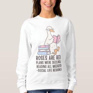 Sudadera Pato Amante de Libros Divertido Lee Todo el Fin de