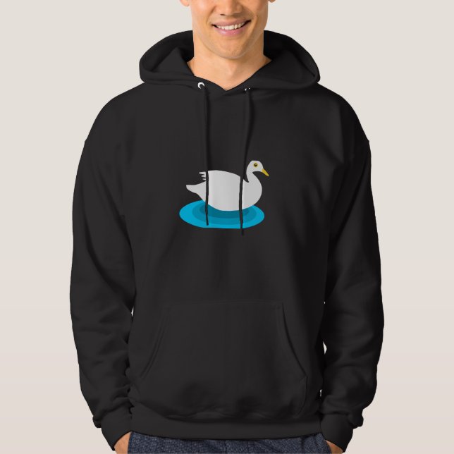 Sudadera Pato blanco de natación (Anverso)