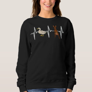 Sudadera Pato Blanco Faraón Hound Heartbeat Perro