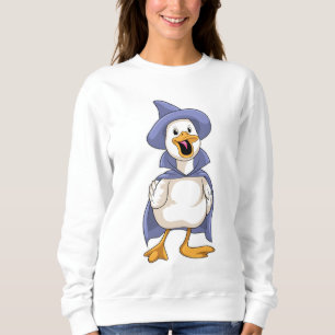 Sudadera Pato como bruja con Gorra