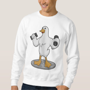 Sudadera Pato como culturista con campanas de púas