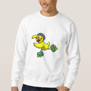 Sudadera Pato como patinador con patines y cascos