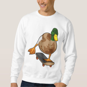 Sudadera Pato como patinador con patineta