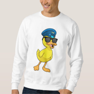 Sudadera Pato como piloto con gorra piloto