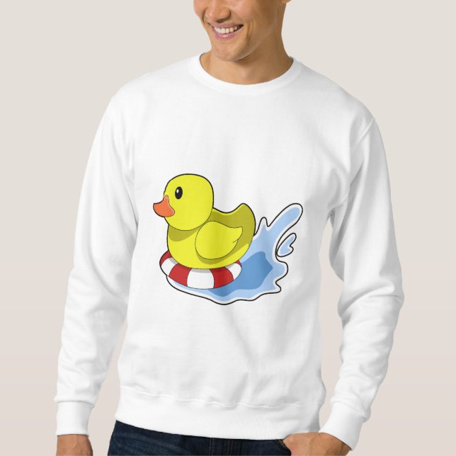 Sudadera Pato con anillo de natación en el agua.PNG (Anverso)
