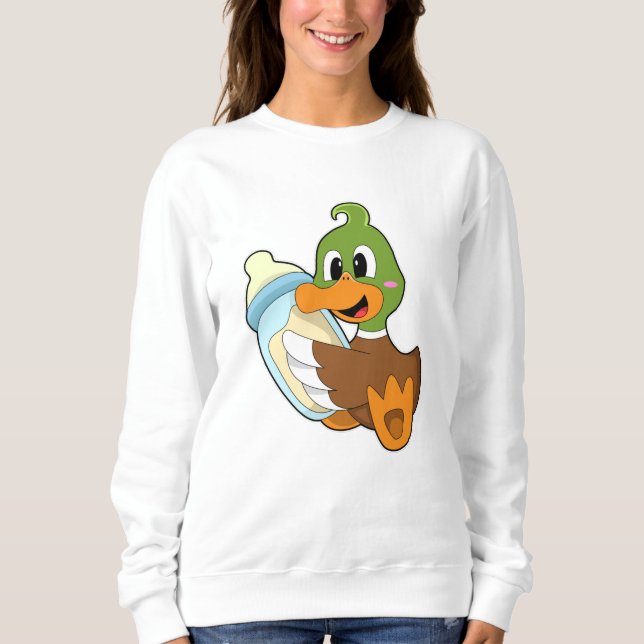 Sudadera Pato con botella de leche (Anverso)