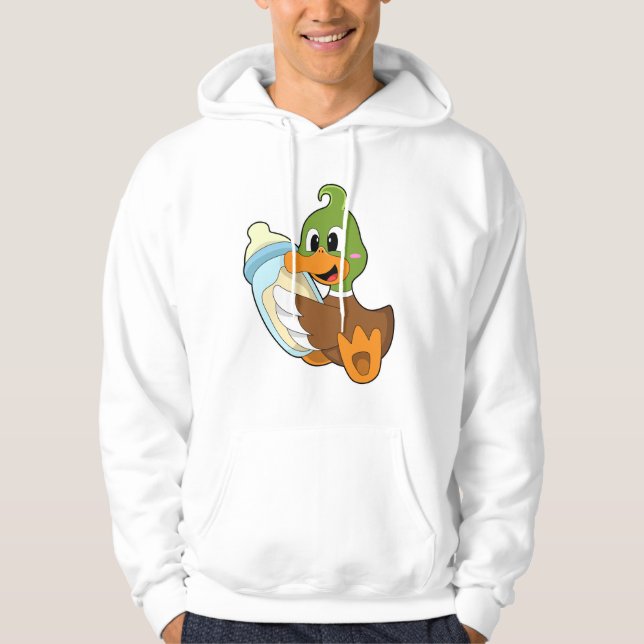 Sudadera Pato con botella de leche (Anverso)