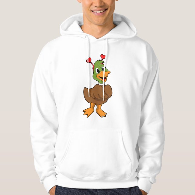 Sudadera Pato con la cabeza de corazón (Anverso)