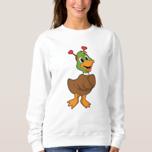 Sudadera Pato con la cabeza de corazón