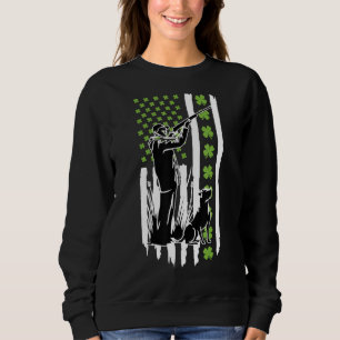 Sudadera Pato De Caza Con Pato De Pistola St Patricks Day H