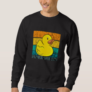 Sudadera Pato de goma Patos de goma Amarillo Pato retro Vin