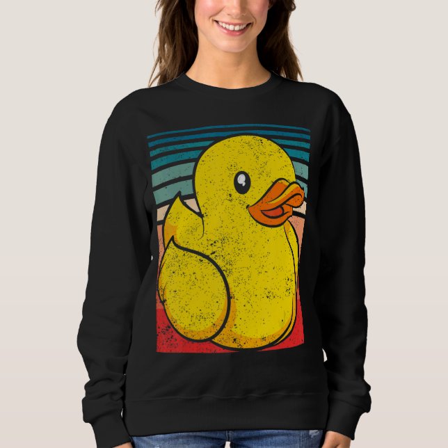 Sudadera Pato de goma retro (Anverso)