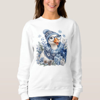 Sudadera Pato de Navidad de invierno