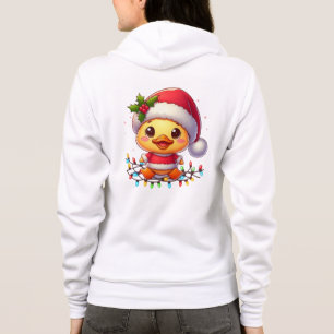 Sudadera Pato de Navidad Lindo Dibujo Animado Santa-68362