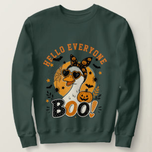 Sudadera Pato lindo infierno de Halloween Boo