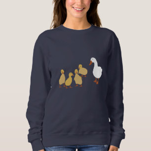 Sudadera Pato materno y pollos para bebés