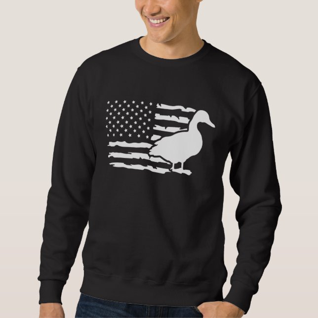 Sudadera Pato Orgulloso de Estados Unidos (Anverso)