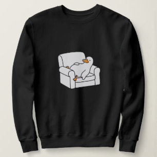 Sudadera Pato Perezoso y Adorable en Butaca Ilustración Min