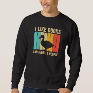 Sudadera Pato Vintage Para Hombres Patos Mujeres Pajarera D