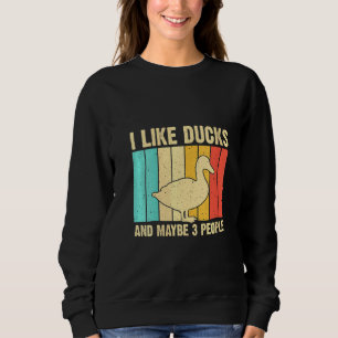 Sudadera Pato Vintage Para Patos Mujeres Mallard D