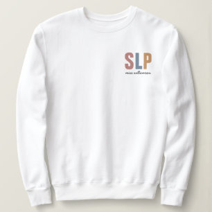 Sudadera Patólogo de voz retro SLP personalizado