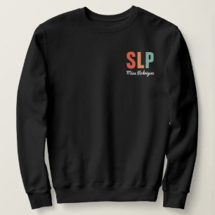 Sudadera Patólogo de voz retro SLP personalizado
