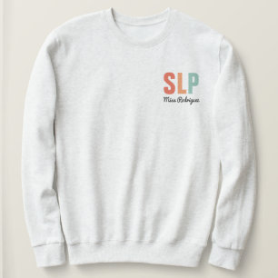 Sudadera Patólogo de voz retro SLP personalizado
