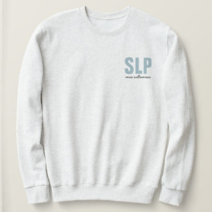 Sudadera Patólogo del lenguaje de voz SLP personalizado