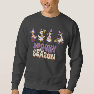 Sudadera Patos de ganso espeluznantes Tipografía de Hallo