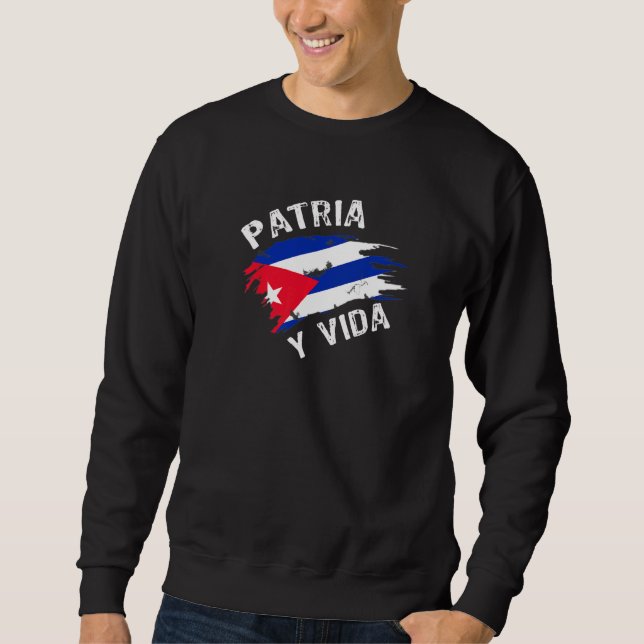 Sudadera Patria Y Vida Libertad Y Democracia Para Los Cuban (Anverso)