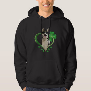 Sudadera Patrick Day Siberian Husky Dog Funny Shamrock Pup