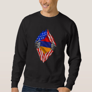Sudadera Patrimonio armenio Armenia Rota Bandera Estadounid