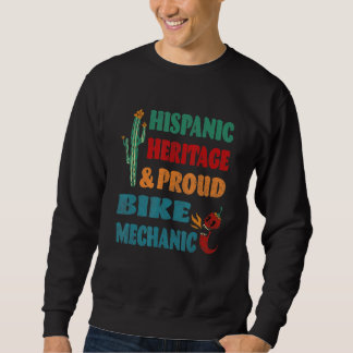 Sudadera Patrimonio hispano y máquina de ciclismo orgullosa
