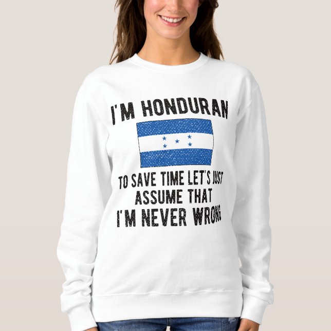 Sudadera Patrimonio hondureño Honduras Rota Bandera Hondure (Anverso)