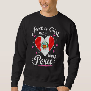Sudadera Patrimonio latino Chica peruano sólo un Chica que