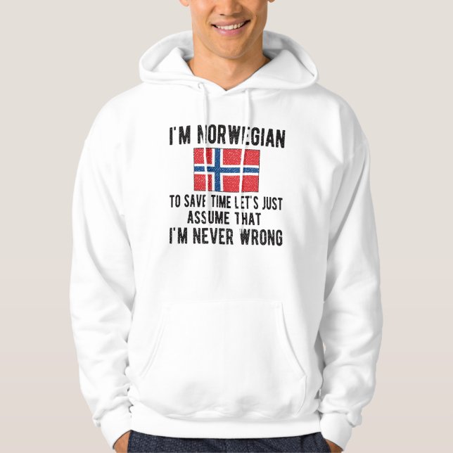 Sudadera Patrimonio noruego Noruega Rodea Bandera Noruega (Anverso)