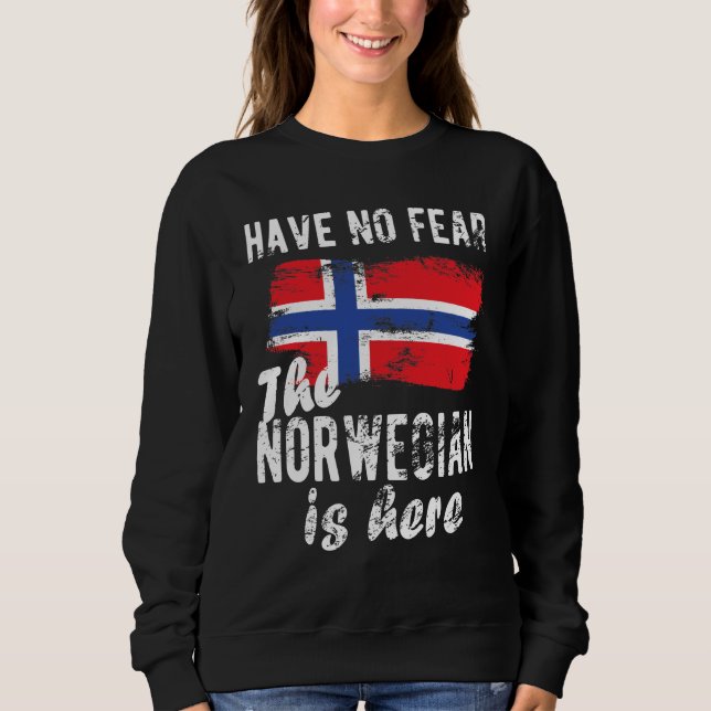 Sudadera Patrimonio noruego Noruega Rodea Bandera Noruega (Anverso)