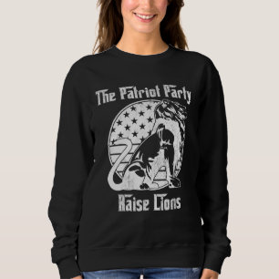 Sudadera Patriot Party Raise Lions US Patriótico Americano