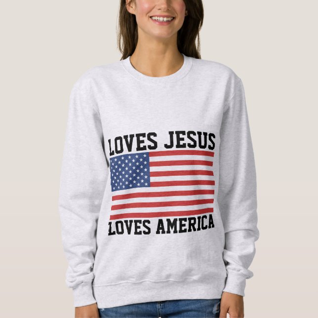 SUDADERA PATRIOTA 4 DE JULIO CAMISAS CRISTIANAS (Anverso)