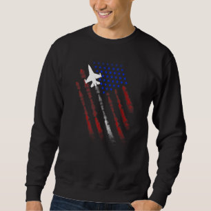 Sudadera Patriota De La Bandera Americana De Combate Feliz 