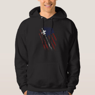 Sudadera Patriota De La Bandera Americana De Combate Feliz