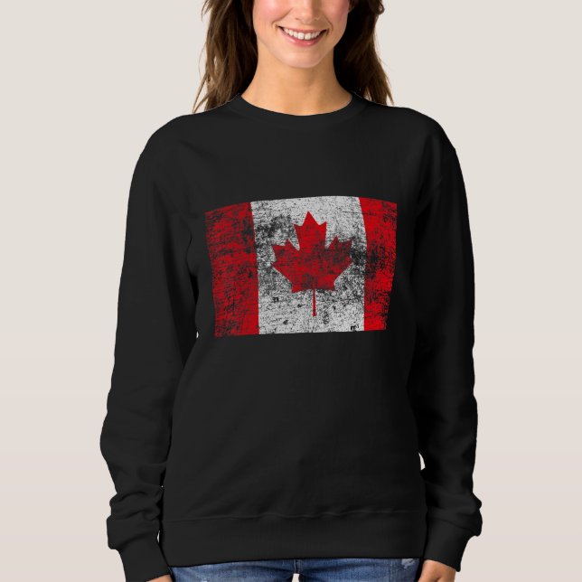 Sudadera Patriota de la bandera de Canadá Roots canadienses (Anverso)