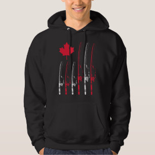 Sudadera Patriota de pesca patriota de bandera canadiense