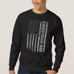 Sudadera Patriota Ecuestre América Bandera Patriota Vintage
