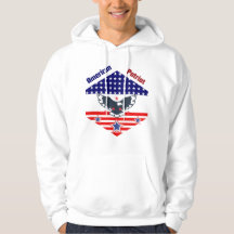 Patriota estadounidense Hoodie - Bandera de Estado