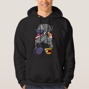 Sudadera Patriota estadounidense zimbabuense crece orgullos