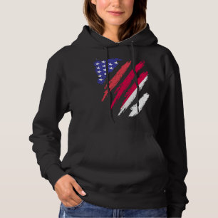 Sudadera Patriota indonesio norteamericano crece la franja