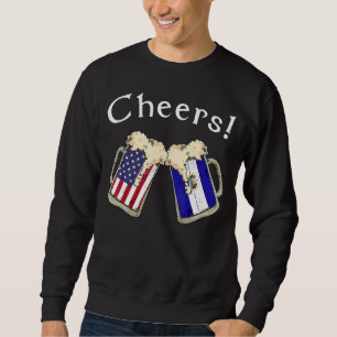 Sudadera Patriota salvadoreño estadounidense Bandera de Est