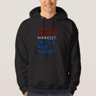 Sudadera Patriotas aplastando la teoría marxista crítica de